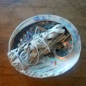 Abalone Shell with Sage